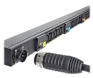 Image shows a close-up of one of many power input configurations available on the Eaton G3 universal input rack PDU 